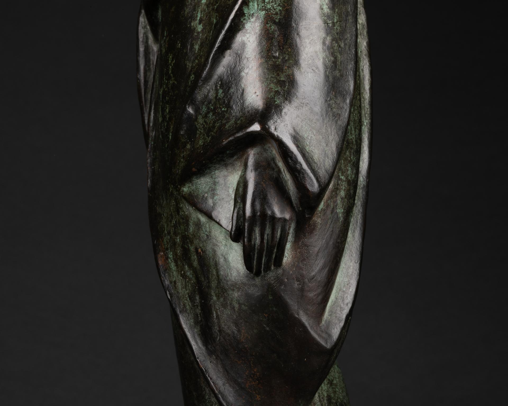 20th Century Albert Allmann, Femme Orientaliste À La Jarre, Bronze Art Déco