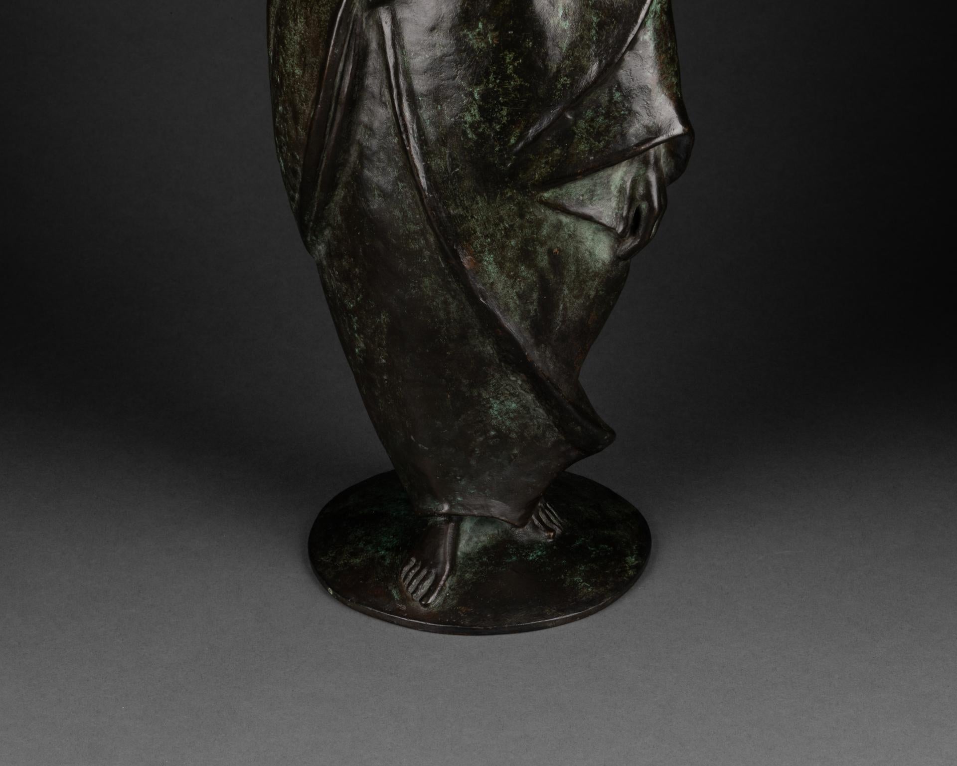 Albert Allmann, Femme Orientaliste À La Jarre, Bronze Art Déco 1