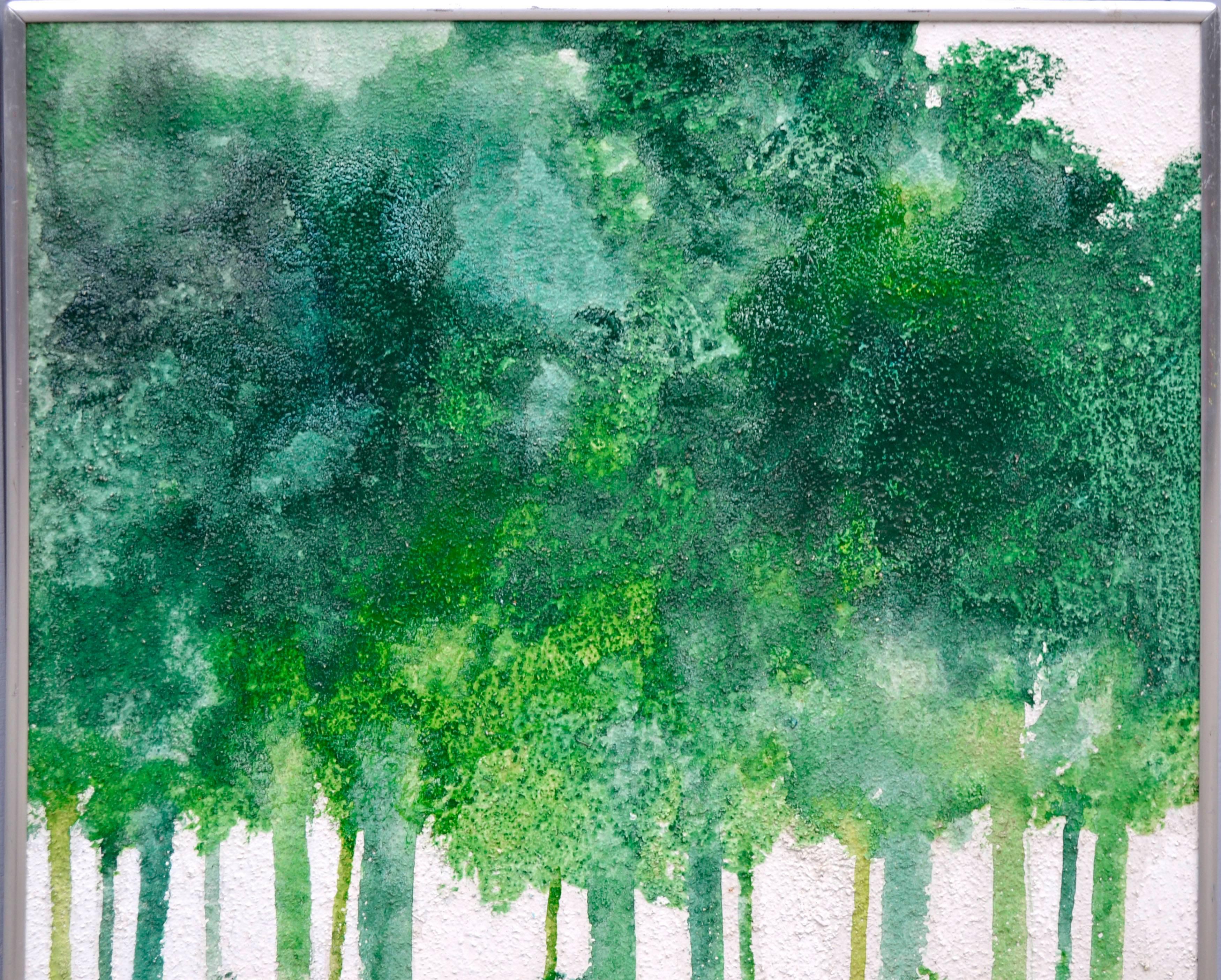 Mid-Century Modern Forest by Albert Clymer - Painting by Albert Anderson Clymer