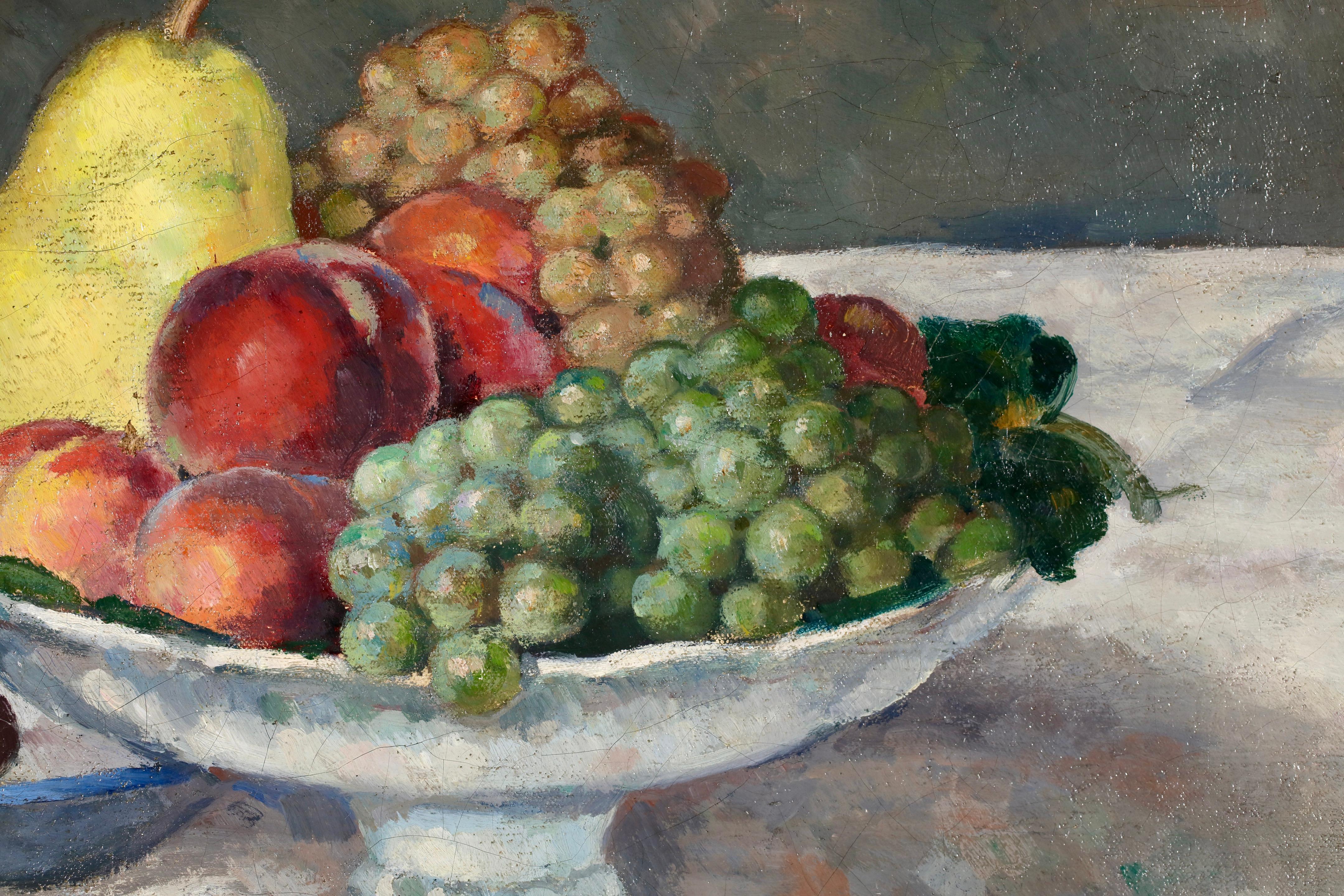 Le Dessert - Post Impressionist Still Life Oil Painting by Albert Andre For Sale 9