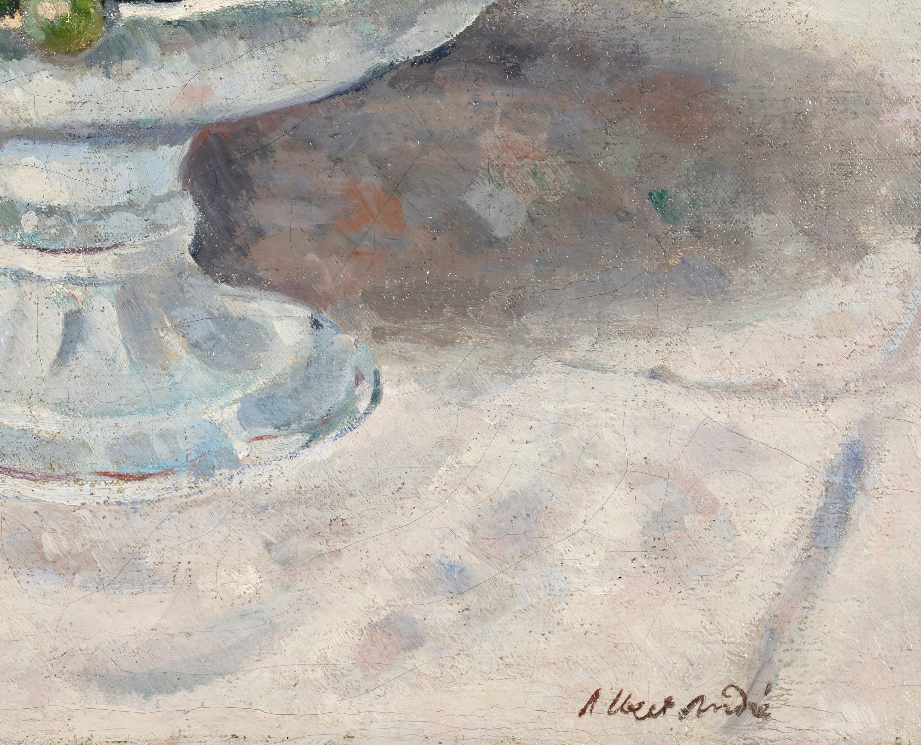 Le Dessert - Post Impressionist Still Life Oil Painting by Albert Andre For Sale 2