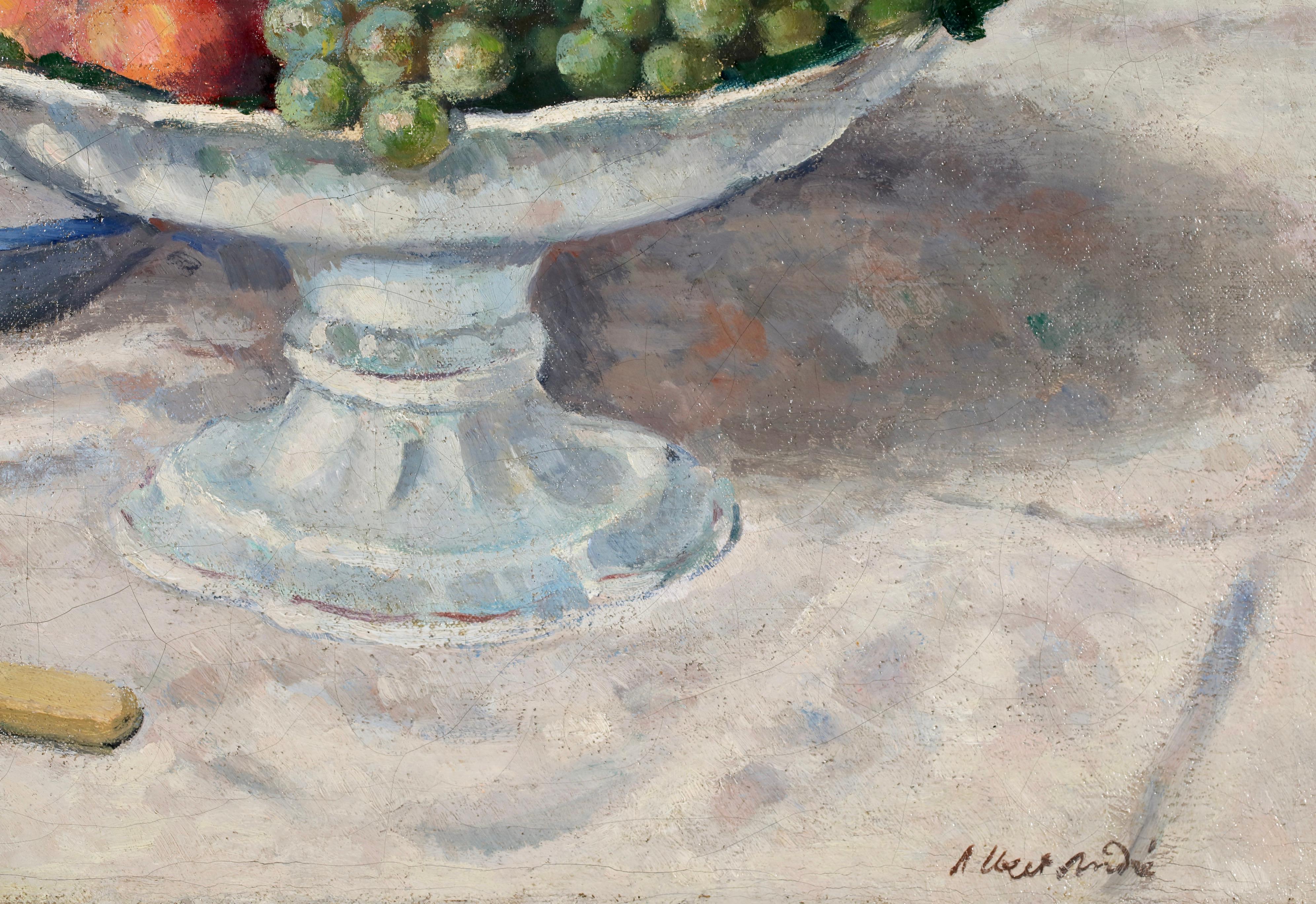 Le Dessert - Post Impressionist Still Life Oil Painting by Albert Andre For Sale 5