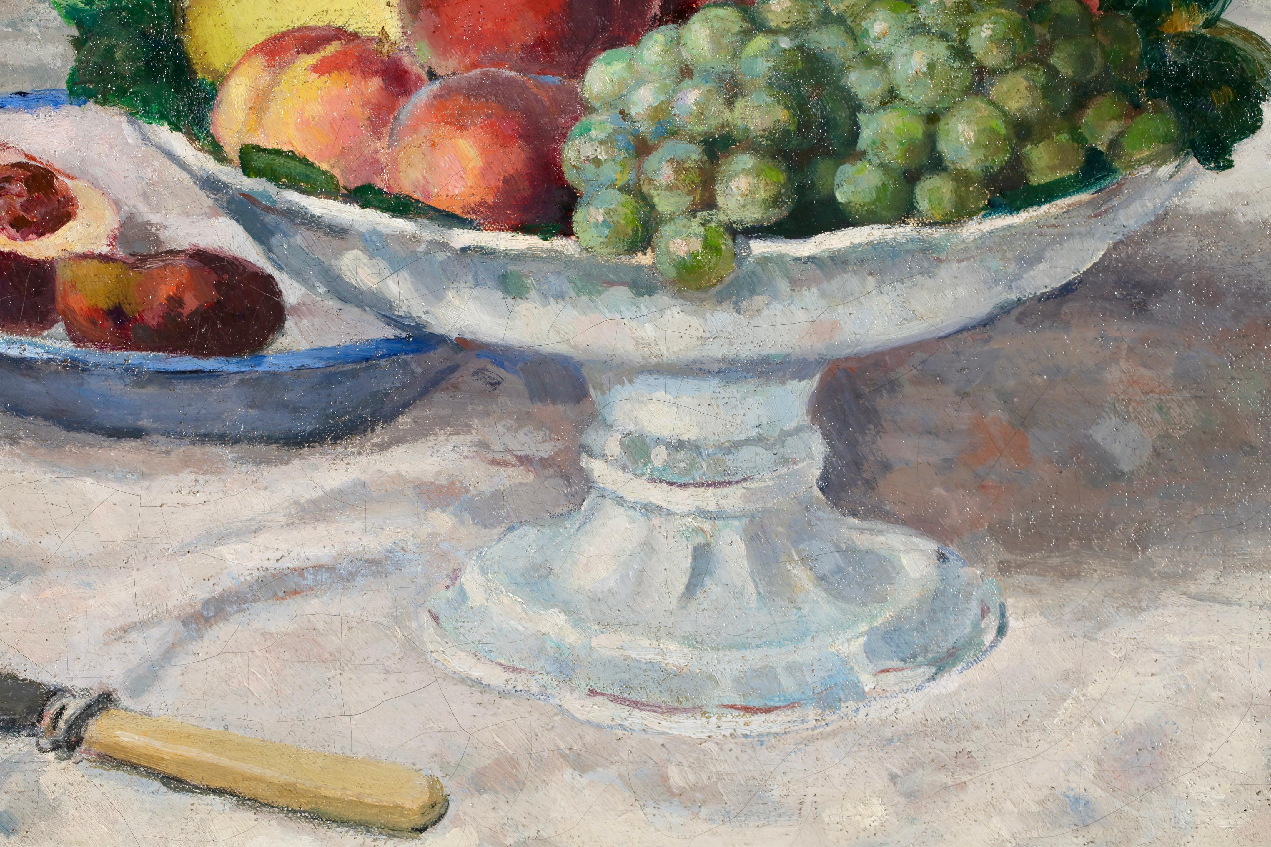 Le Dessert - Post Impressionist Still Life Oil Painting by Albert Andre For Sale 7
