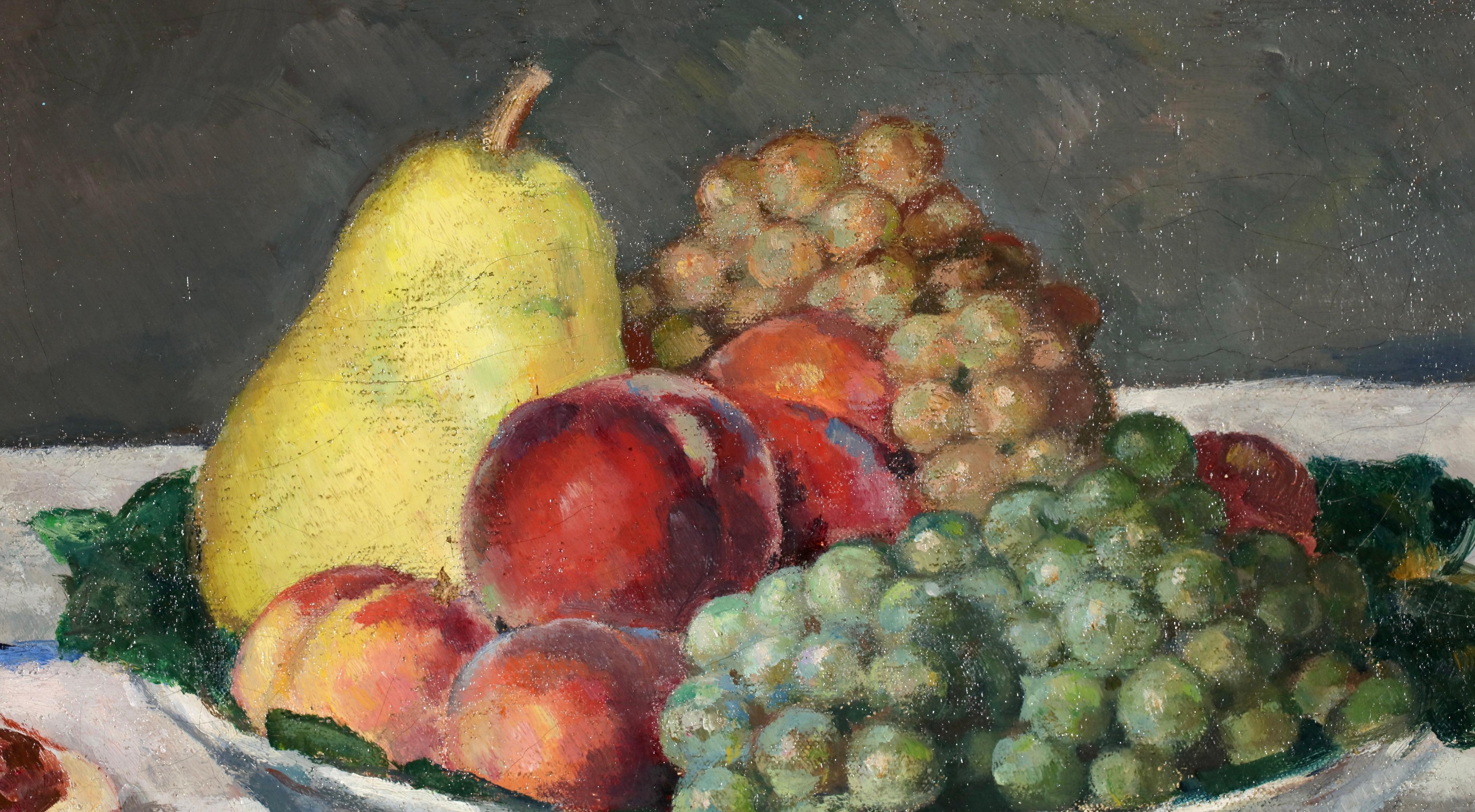 Le Dessert - Post Impressionist Still Life Oil Painting by Albert Andre For Sale 8