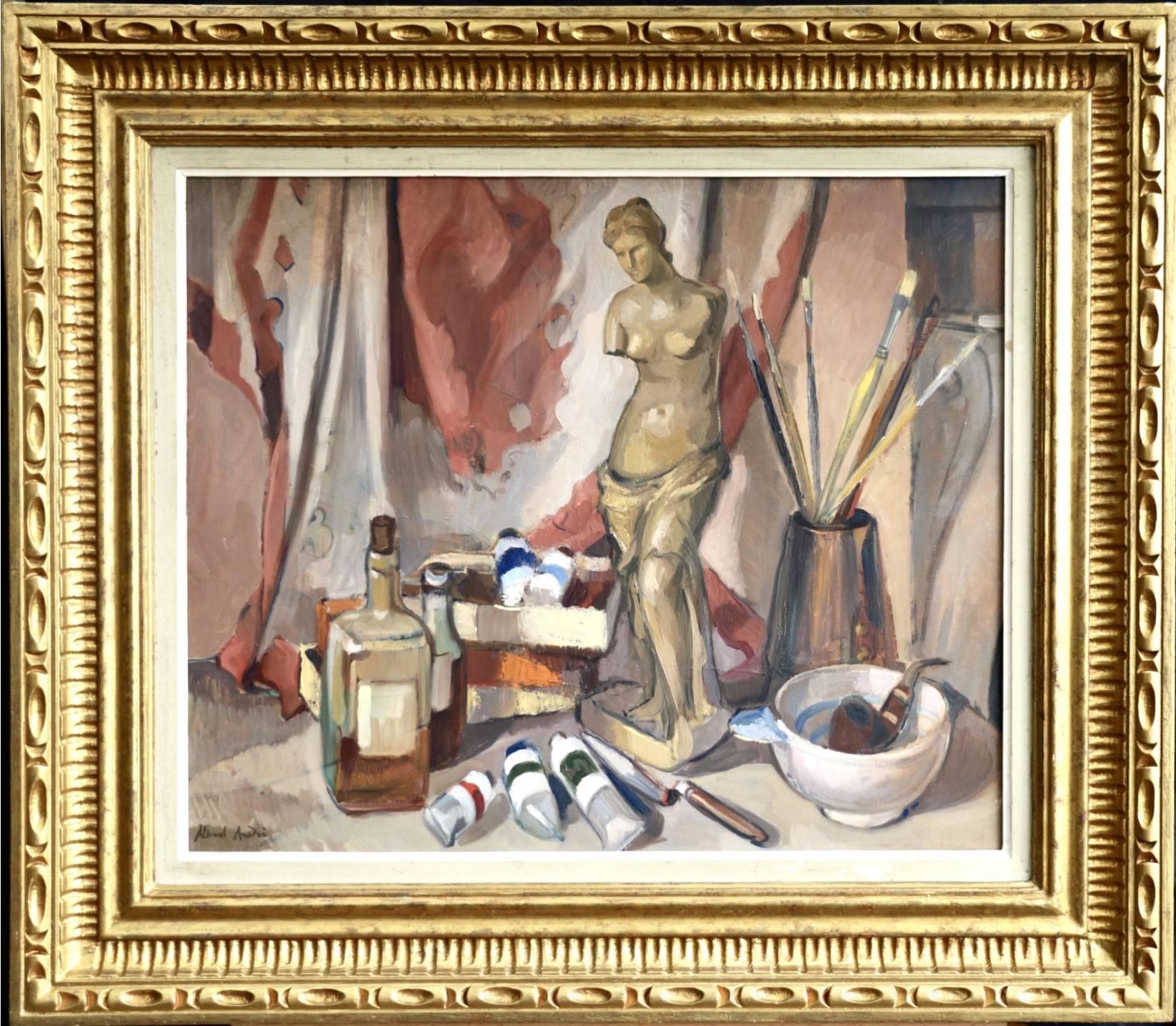 The Artist's Studio - Painting by Albert Andre