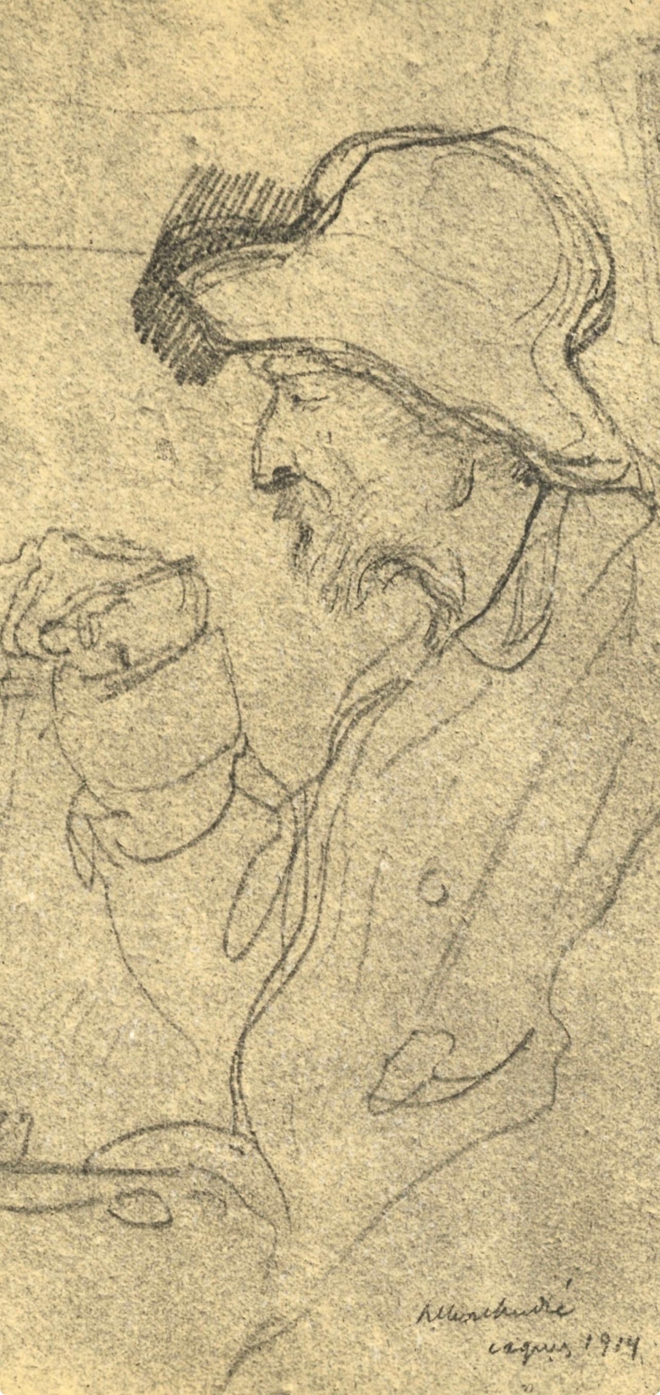 André, Portrait de Auguste Renoir, Les Lithographies de Renoir (after) - Print by Albert Andre