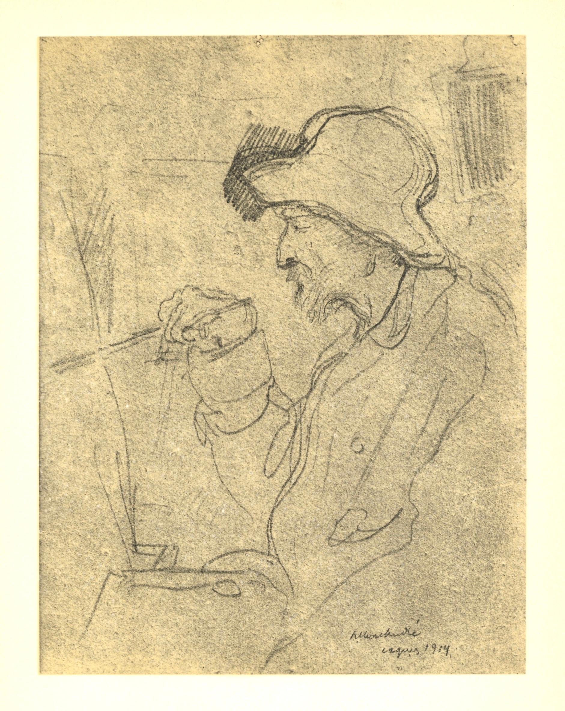 Lithograph on grand vélin Renage filigrané à la marque de l'éditeur paper. Inscription: Signed in the plate and unnumbered, as issued. Paper Size: 12.5 x 9.5 inches; image size: 9 x 6.75 inches. Notes: From the album, Les Lithographies de Renoir,