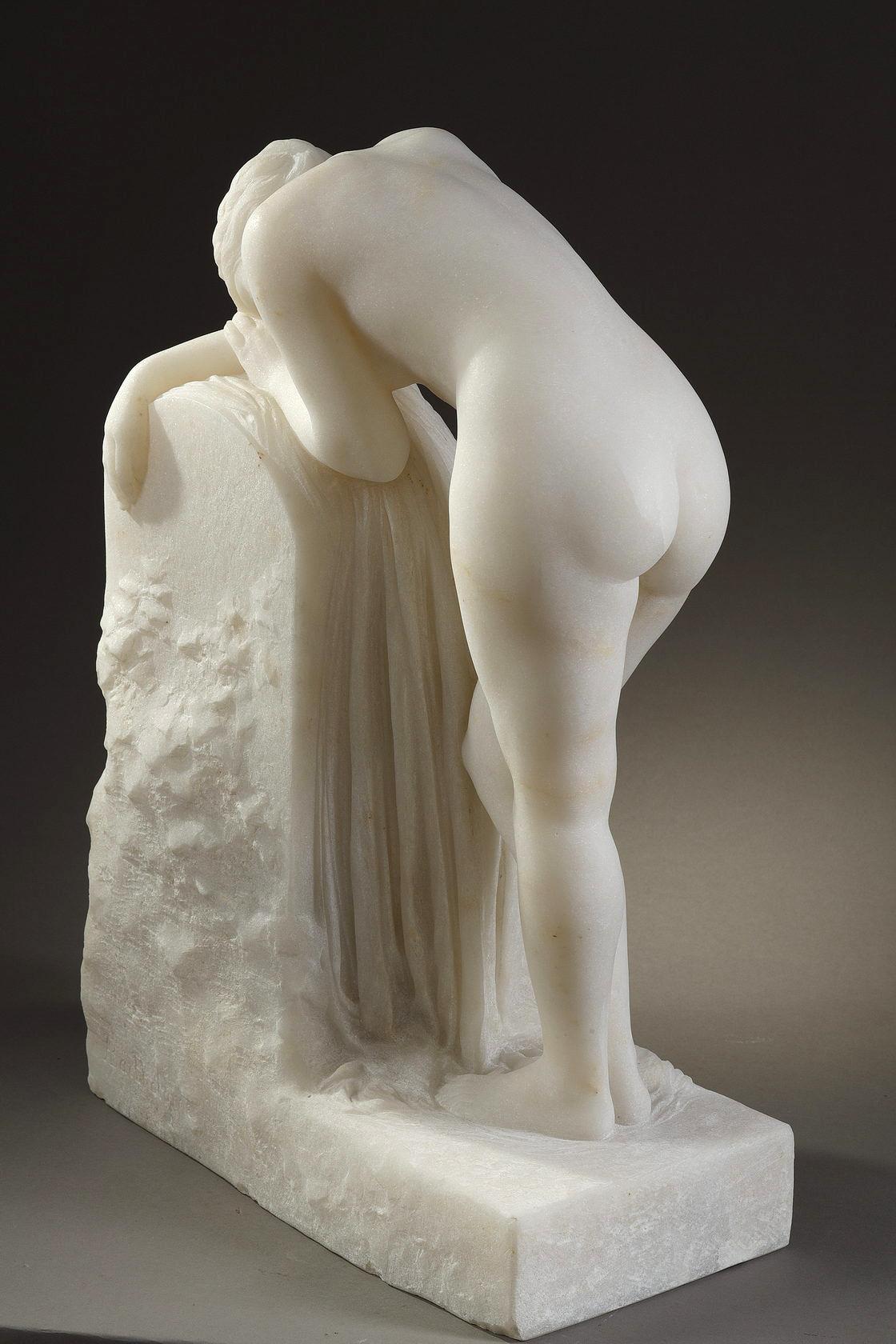 Woman leaning on a stele 2