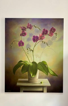 Vase Of Orchids