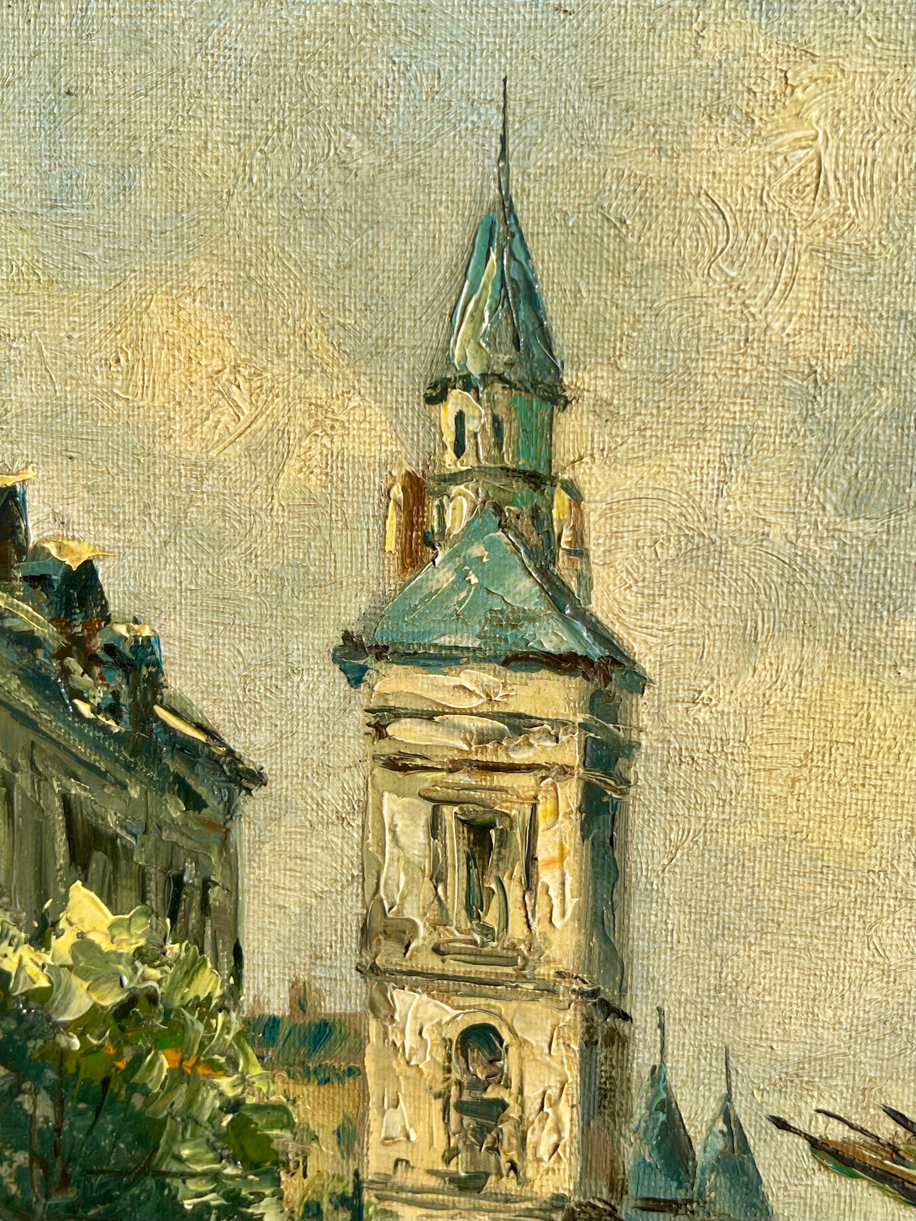 Albert BERNE - Marché aux fleurs au pied de la Conciergerie à Paris Bon état - En vente à Beaune, FR