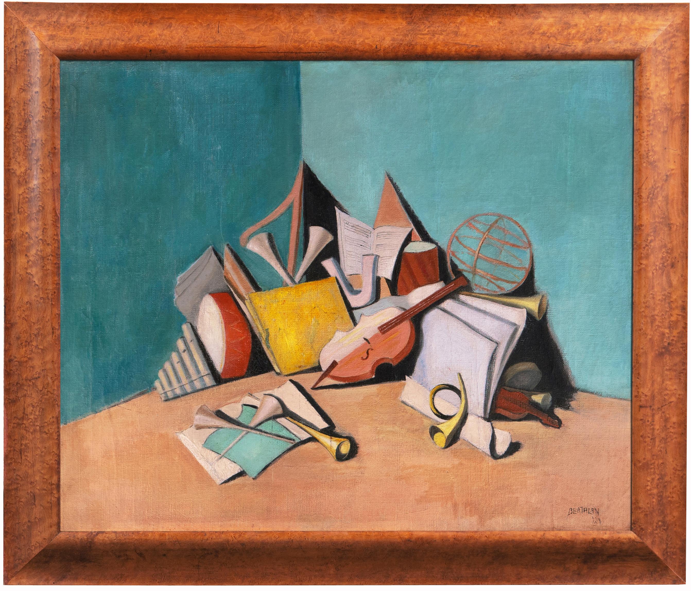 Still-Life Painting de Albert Bertalan - Naturaleza muerta", París, Academia Julian, Salón de los Independientes, Salón de Otoño