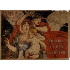 1917 original poster by Albert Besnard - 3e emprunt de la défense nationale