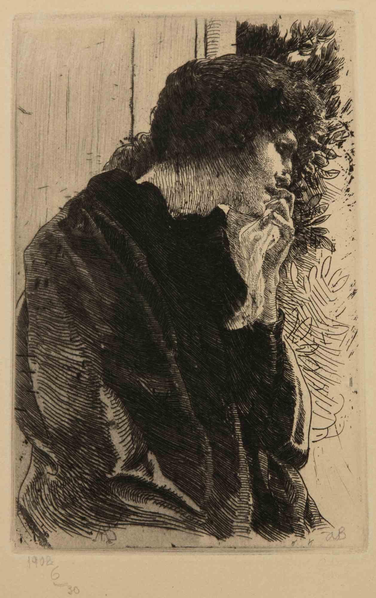 Trois femmes Voilées, ist eine Radierung von Albert Besnard aus dem Jahr 1909.

Radierung ex. 6/30.

Abmessungen der Platte  cm. 15 x 9,5. Papier cm. 25 x 18.

Unterschrift mit Bleistift und Datum  im unteren rechten Teil, das Datum im linken