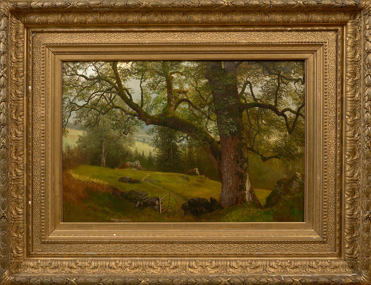 A Trail through the Trees - Painting by Albert Bierstadt