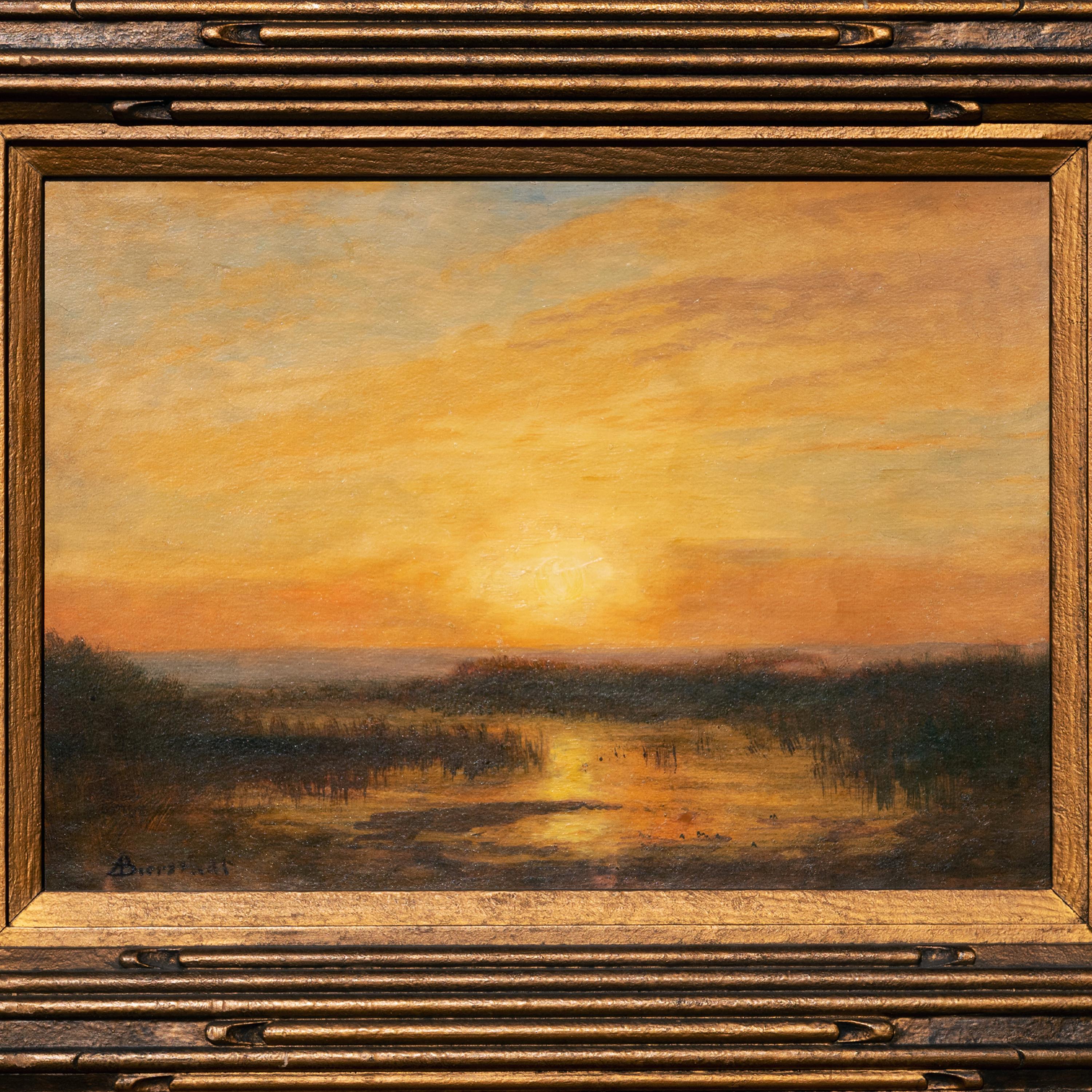 Albert Bierstadt San Francisco Sunset Impressionist Landscape oil Painting 1870s 1