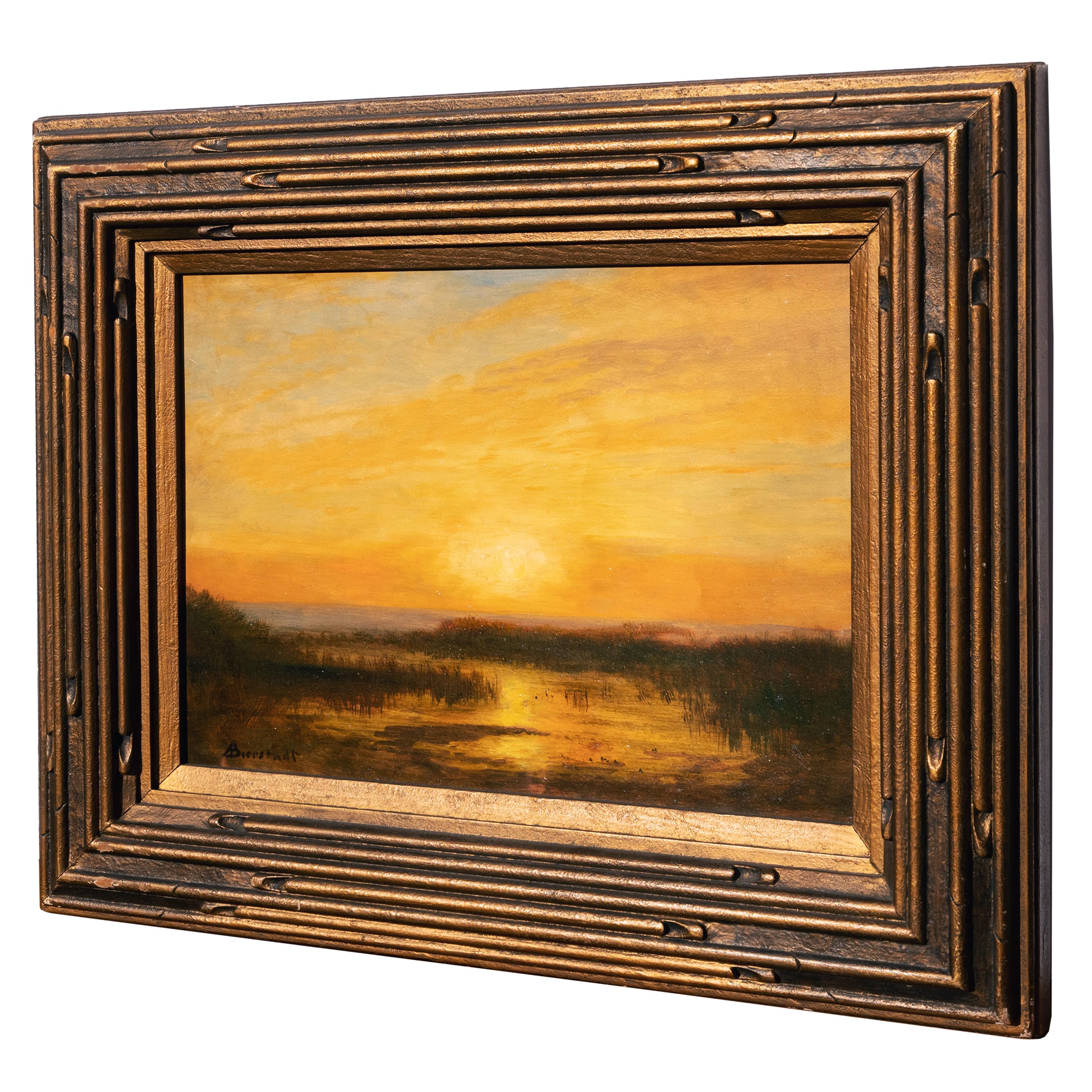Albert Bierstadt San Francisco Sunset Impressionist Landscape oil Painting 1870s 8