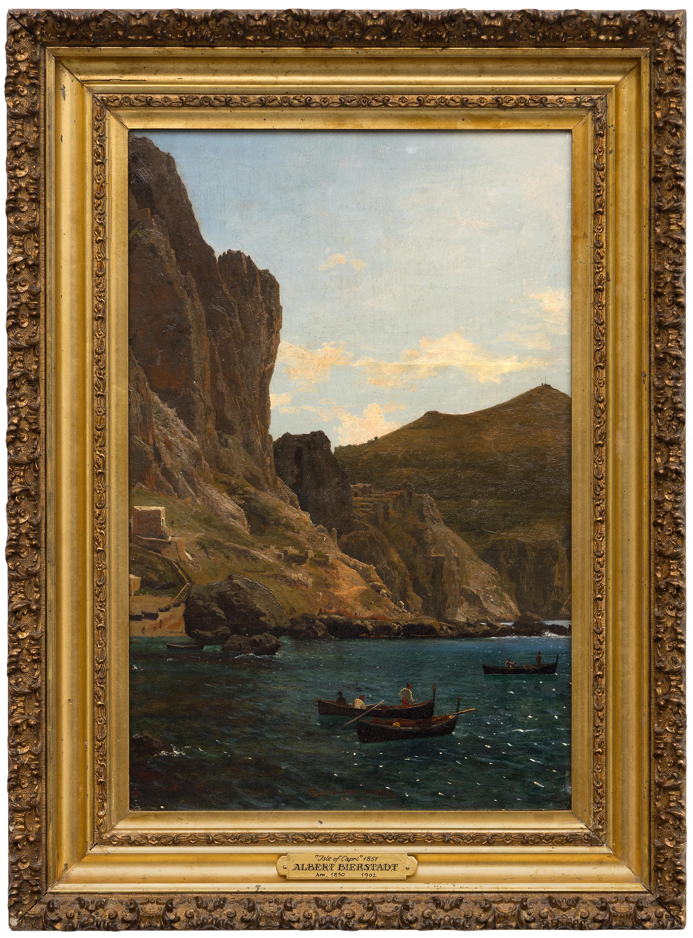 Capri - Painting di Albert Bierstadt