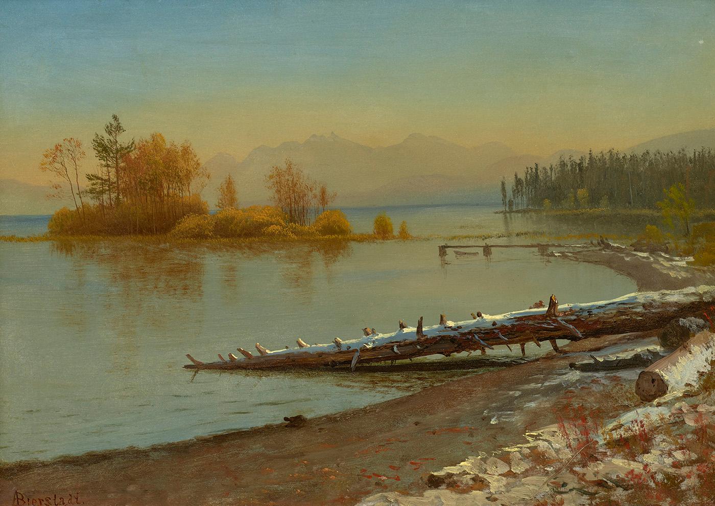 Albert Bierstadt Landscape Painting - Lake Tahoe