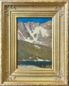 "Mt. Rosalie, Colorado" Albert Bierstadt, Western American Mountain Landscape