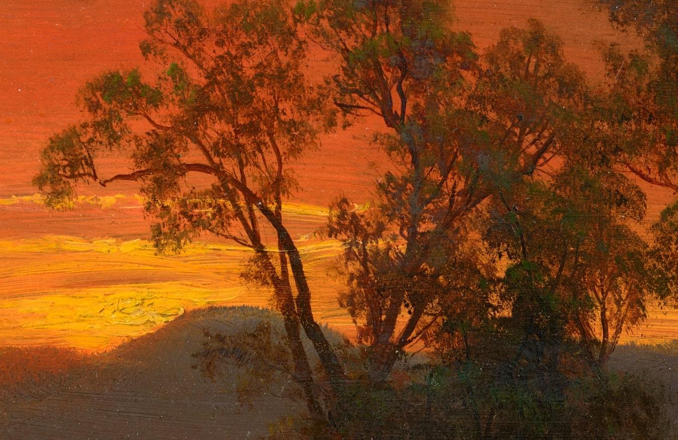Sonnenuntergang über dem Fluss im Angebot 2