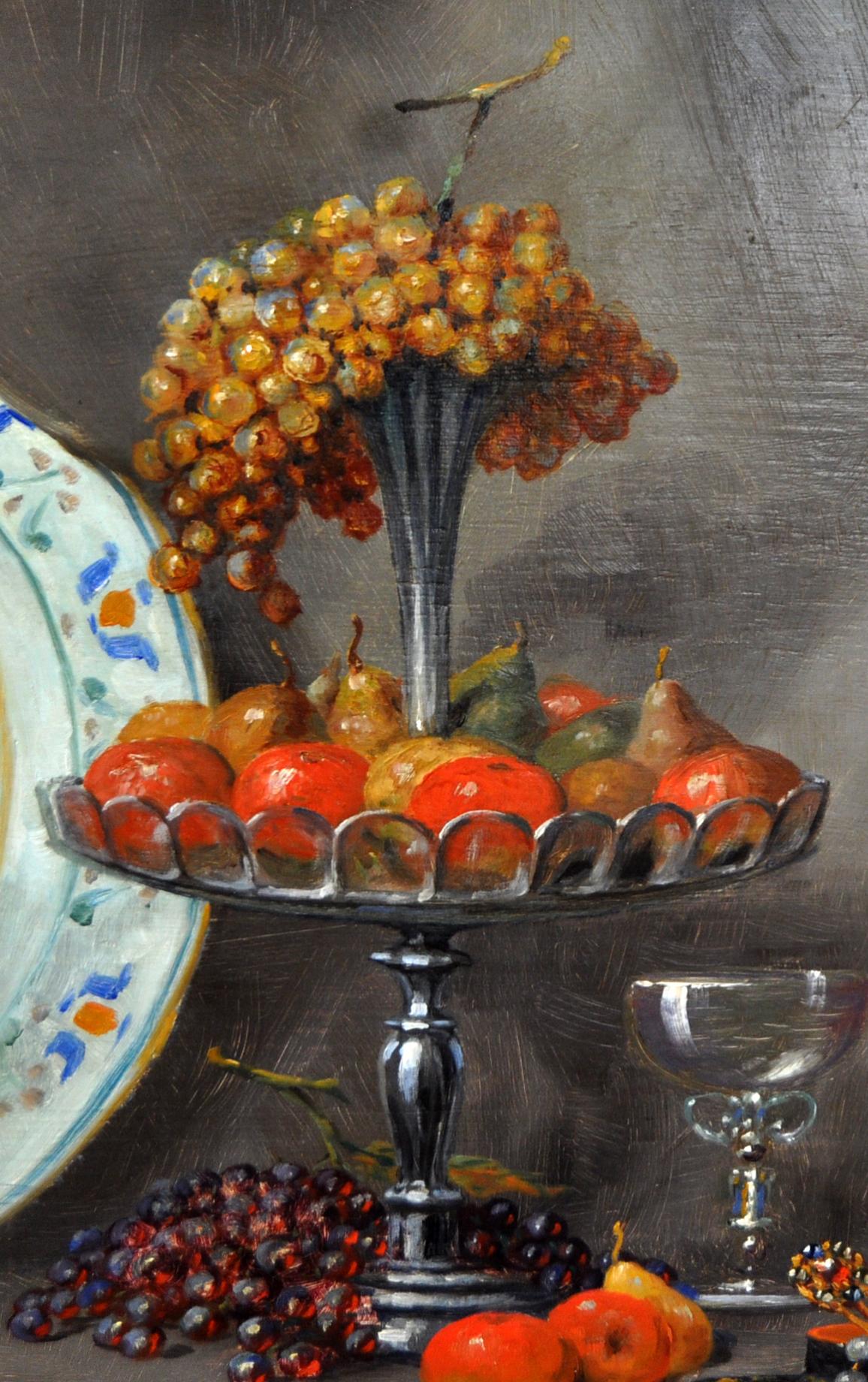 Excepcional obra del prestigioso pintor holandes Albert Boven (Bruselas, act. sig. xix - xx)

Se trata de un oleo sobre tabla de gran tamaño y calidad

Representando un bodegon con elementos chinescos

Como pueden ver en las fotografías, va firmado
