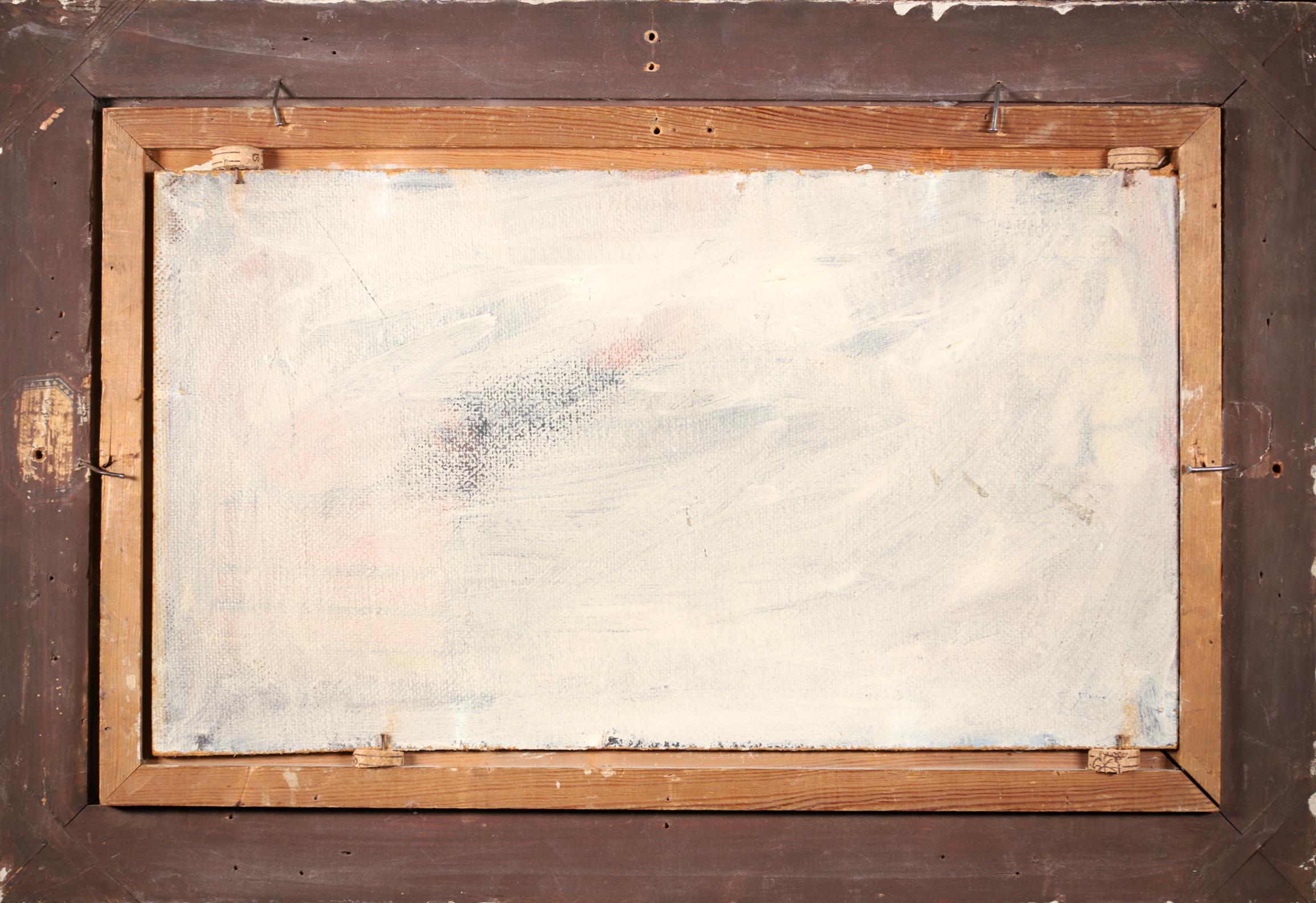 Nu dans les nuages - Post Impressionist Figurative Oil by Albert Braïtou-Sala For Sale 8