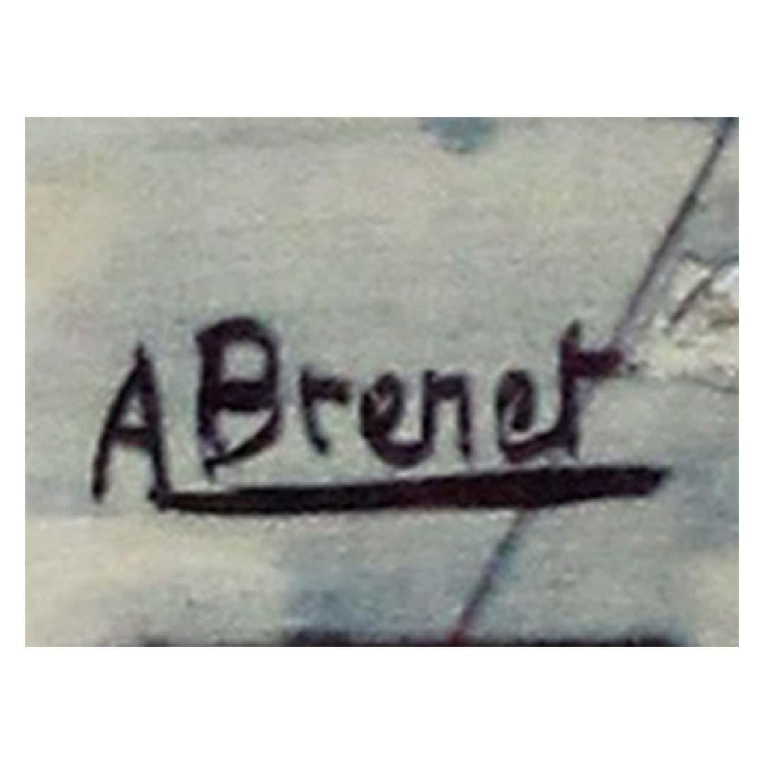 1955 Original-Ausstellungsplakat für den Salon de la Marine von Albert Brenet im Angebot 2