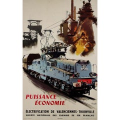 1955 original poster by Albert Brenet for the SNCF (French Railways)