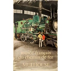 Cartel original de 1972 de Albert Brenet para el Museo Francés del Ferrocarril