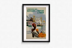 Original poster by Albert Brenet - Compagnie des bateaux a vapeur du Nord