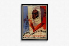 1939 original poster L'Empire au Service de la France - Vision Saharienne