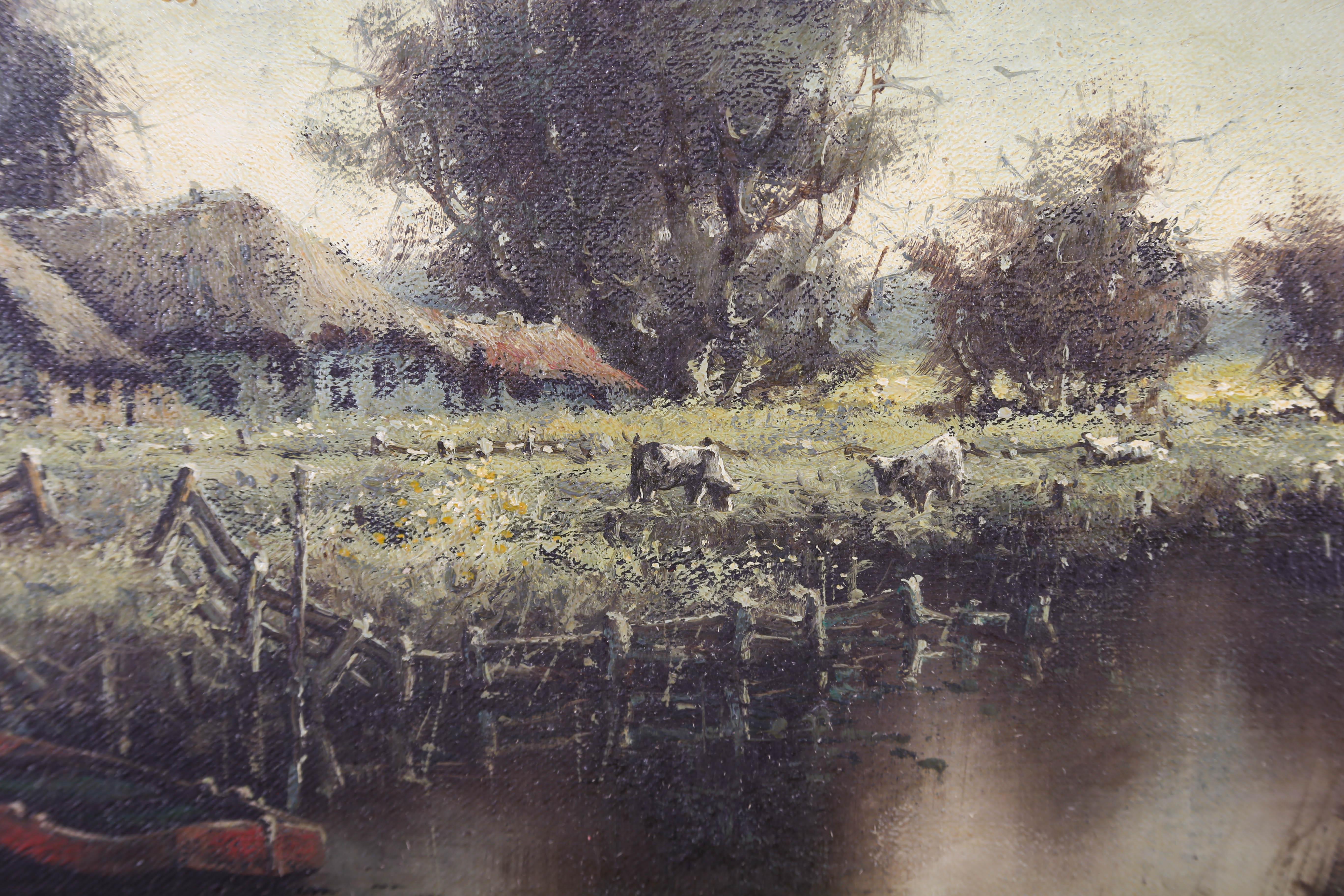 Albert Buikema (1949-1994) - Huile du XXe siècle, Bouteille par la rivière 4