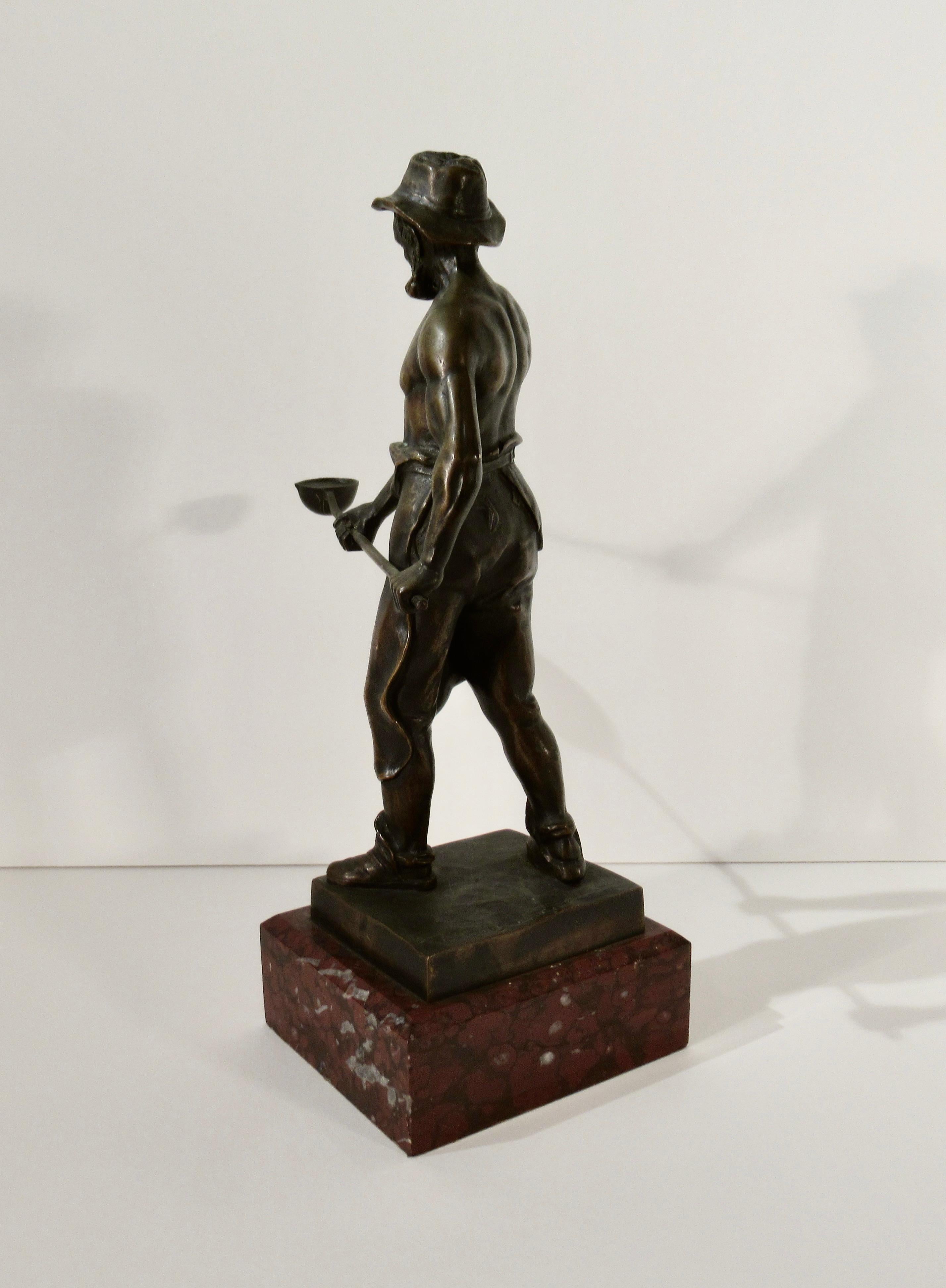The Foundry Worker - Sculpture by Albert Caasmann