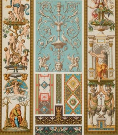 ALBERT-CHARLES-AUGUSTE RACINET (1825) / (1893) "Decorative motifs. Renaissance