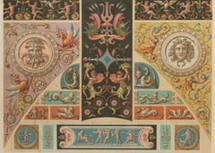 ALBERT-CHARLES-AUGUSTE RACINET (1825) / (1893) "Decorative motifs. Renaissance