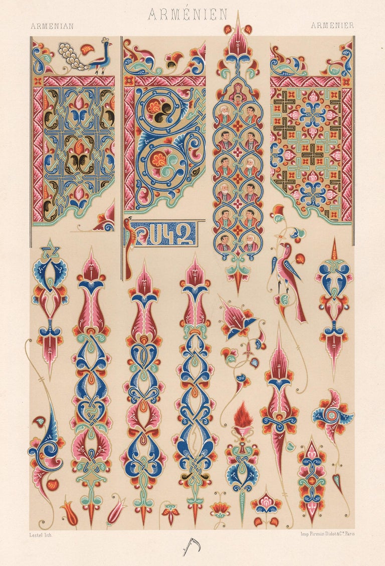 Albert-Charles-Auguste Racinet - Armenian, French chromolithograph from ...