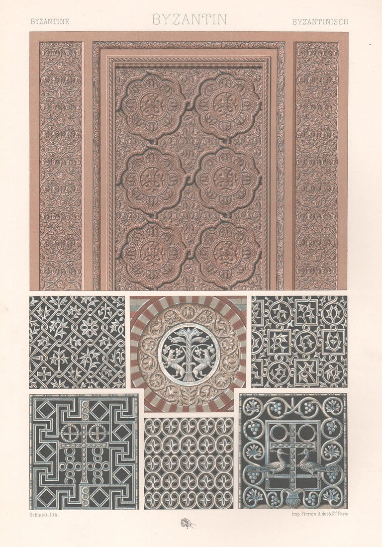 Albert-Charles-Auguste Racinet - Byzantine, French antique 19th century ...