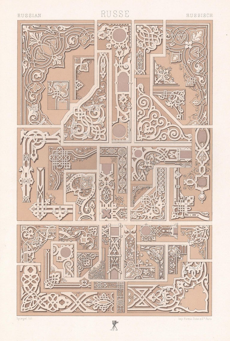 Albert-Charles-Auguste Racinet - Russian, French antique 19th century ...