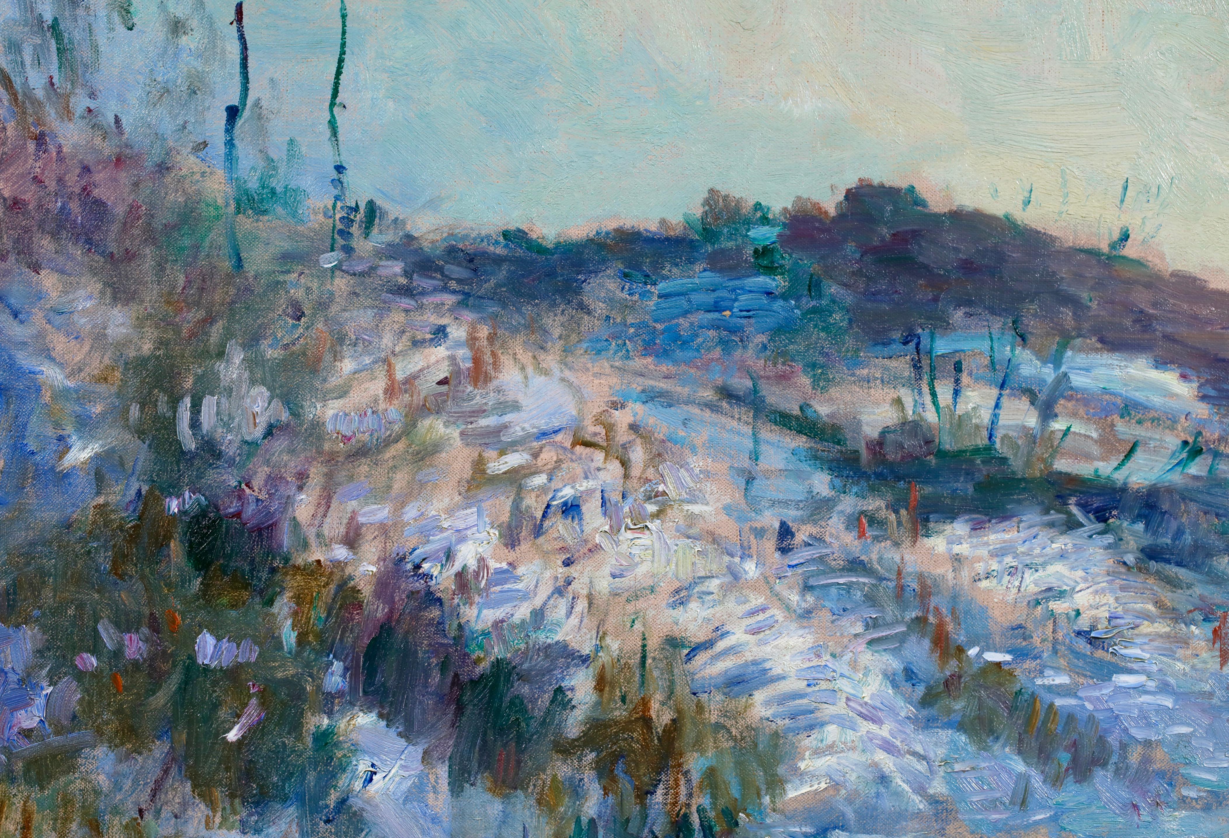 Le Route d'Hondouville - Paisaje postimpresionista Óleo de Albert Lebourg en venta 4