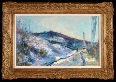 Le Route d'Hondouville - Post Impressionist Landscape Oil by Albert Lebourg