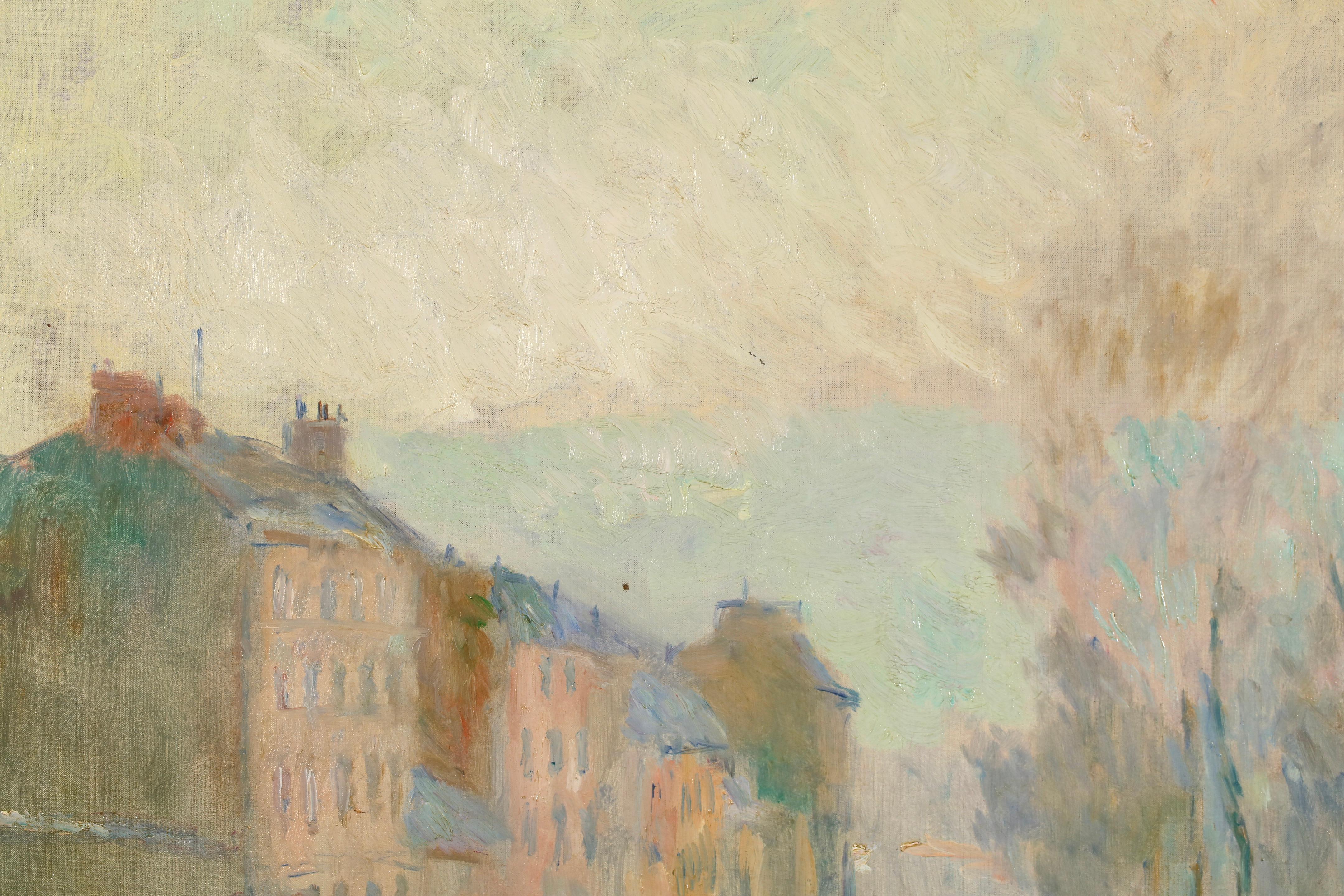 Rouen - Hiver - Postimpressionistische Landschaft Öl von Albert Charles Lebourg im Angebot 10