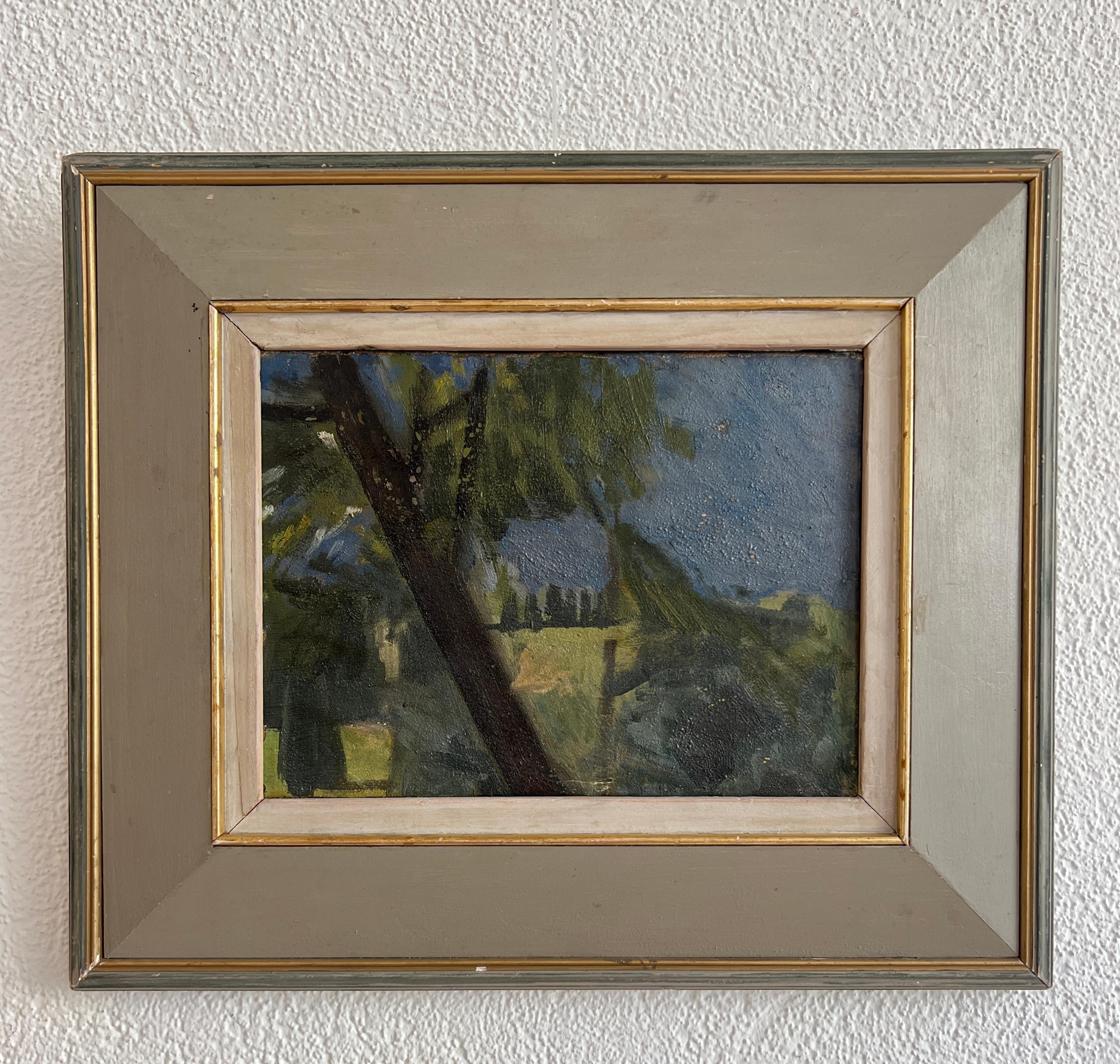 Paesaggio - Painting di Albert Chavaz