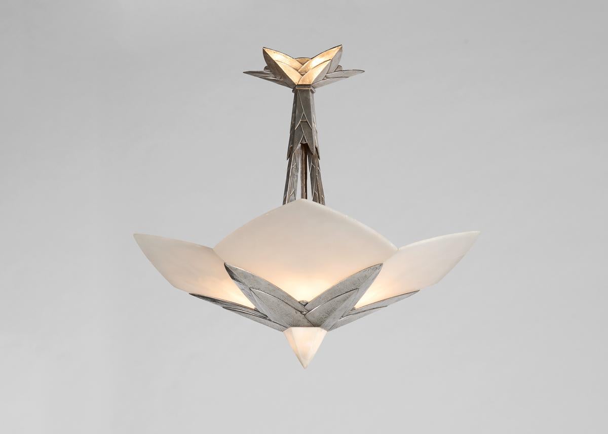 Albert Cheuret, Cactus, Araña Art Decó, Francia, Principios del siglo XX Francés en venta