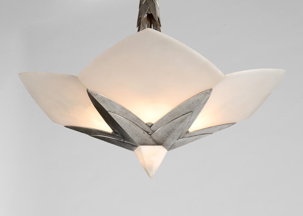 Albert Cheuret, Cactus, Araña Art Decó, Francia, Principios del siglo XX Patinado en venta