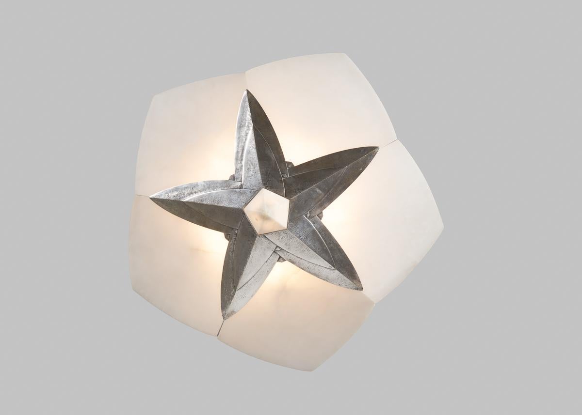 Albert Cheuret, Cactus, Araña Art Decó, Francia, Principios del siglo XX Bronce en venta