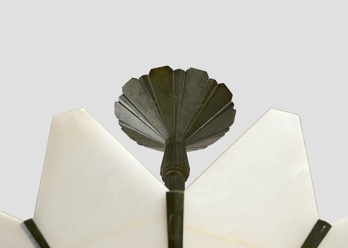 Albert Cheuret, Marguerite, Lámpara de araña Art Déco, Francia, c. 1925 Francés en venta