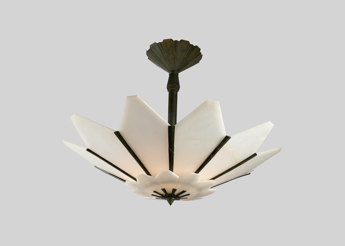 Albert Cheuret, Marguerite, Lámpara de araña Art Déco, Francia, c. 1925 principios del siglo XX en venta