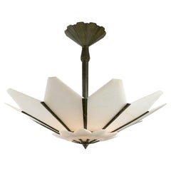 Albert Cheuret, Marguerite, Lámpara de araña Art Déco, Francia, c. 1925