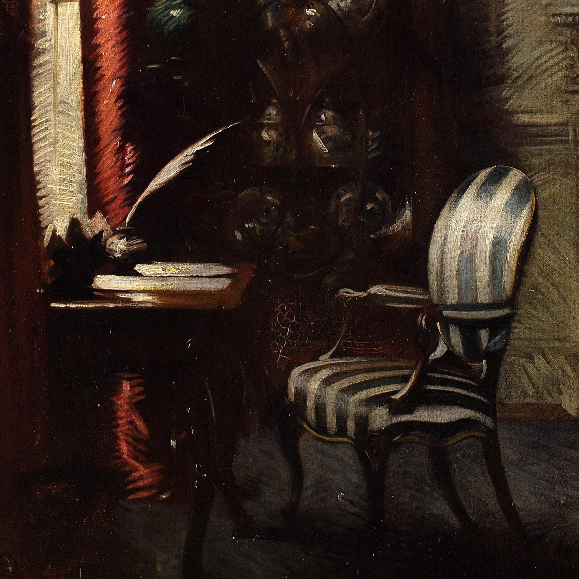 Albert Chevallier Tayler, The Study, Oil Painting 4