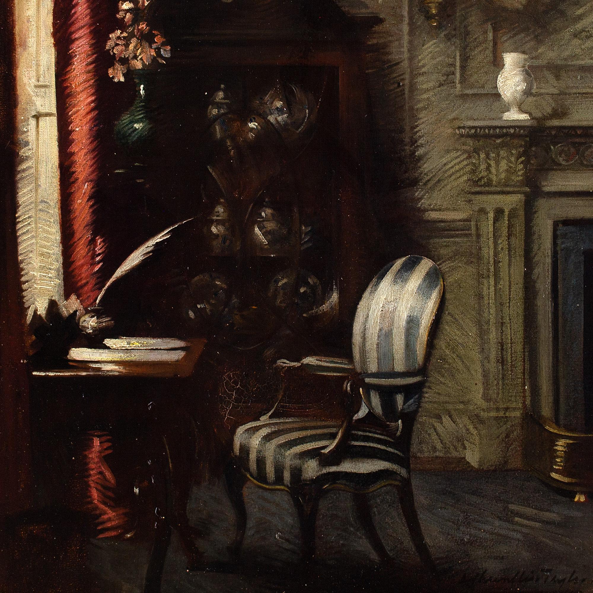 Albert Chevallier Tayler, The Study, Oil Painting 5